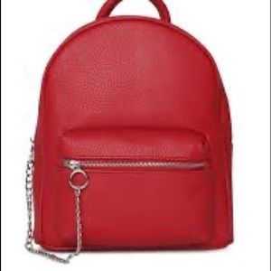 FOREVER 21 Red Textured Backpack